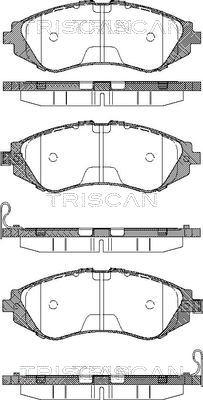 Triscan 8110 21001 - Brake Pad Set, disc brake autospares.lv