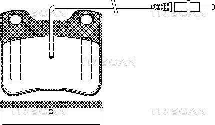 Triscan 8110 28958 - Brake Pad Set, disc brake autospares.lv