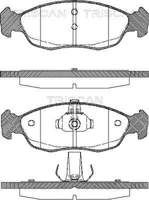 Triscan 8110 28009 - Brake Pad Set, disc brake autospares.lv