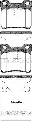 Triscan 8110 28004 - Brake Pad Set, disc brake autospares.lv