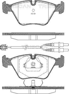 Triscan 8110 28001 - Brake Pad Set, disc brake autospares.lv