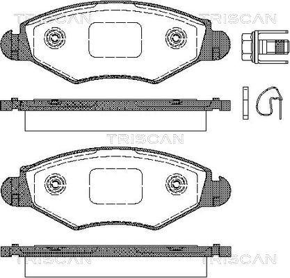 Triscan 8110 28025 - Brake Pad Set, disc brake autospares.lv