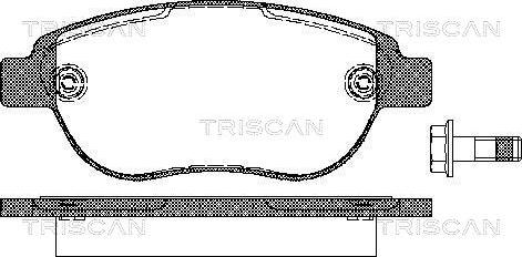 Triscan 8110 28022 - Brake Pad Set, disc brake autospares.lv