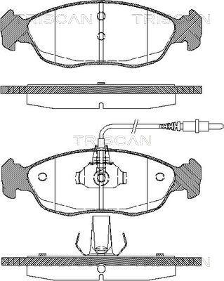 Triscan 8110 28161 - Brake Pad Set, disc brake autospares.lv