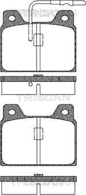 Triscan 8110 28723 - Brake Pad Set, disc brake autospares.lv
