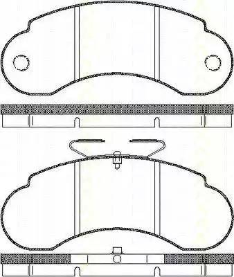 Triscan 8110 23964 - Brake Pad Set, disc brake autospares.lv