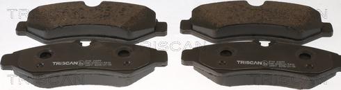 Triscan 8110 23099 - Brake Pad Set, disc brake autospares.lv