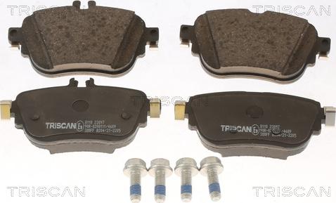 Triscan 8110 23097 - Brake Pad Set, disc brake autospares.lv