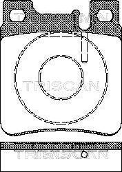 Triscan 8110 23003 - Brake Pad Set, disc brake autospares.lv