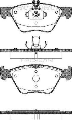 Triscan 8110 23014 - Brake Pad Set, disc brake autospares.lv