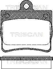 Triscan 8110 23016 - Brake Pad Set, disc brake autospares.lv