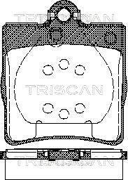 Triscan 8110 23018 - Brake Pad Set, disc brake autospares.lv