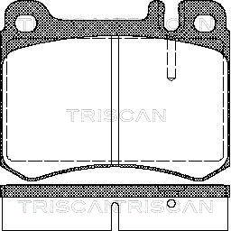 Triscan 8110 23034 - Brake Pad Set, disc brake autospares.lv