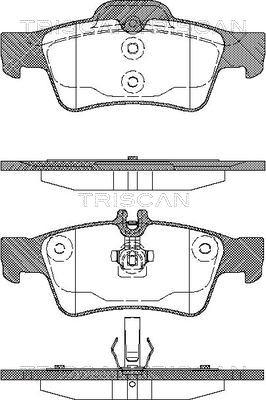 Triscan 8110 23036 - Brake Pad Set, disc brake autospares.lv