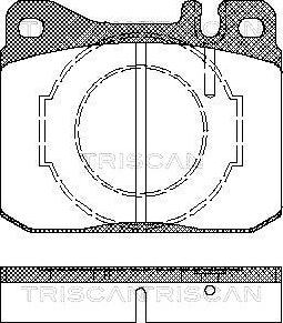 Triscan 8110 23238 - Brake Pad Set, disc brake autospares.lv