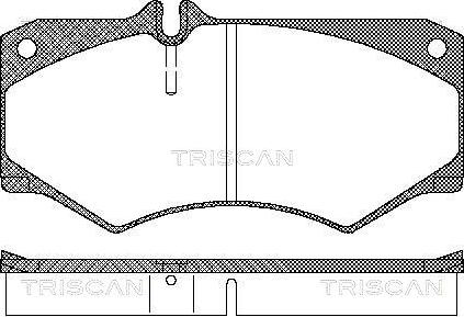 Triscan 8110 23774 - Brake Pad Set, disc brake autospares.lv