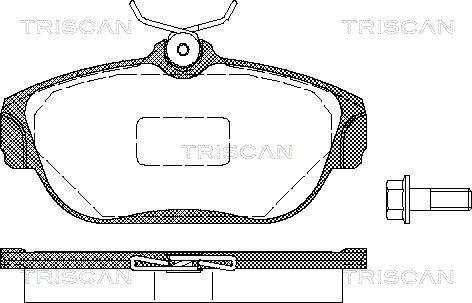 Triscan 8110 27963 - Brake Pad Set, disc brake autospares.lv