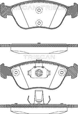 Triscan 8110 27009 - Brake Pad Set, disc brake autospares.lv