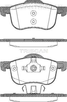 Triscan 8110 27003 - Brake Pad Set, disc brake autospares.lv