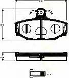 Triscan 8110 27014 - Brake Pad Set, disc brake autospares.lv