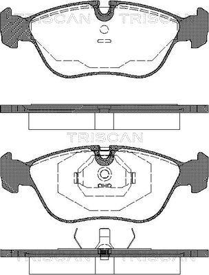 Triscan 8110 27175 - Brake Pad Set, disc brake autospares.lv