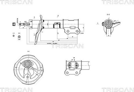 Triscan 8705 43103 - Shock Absorber autospares.lv