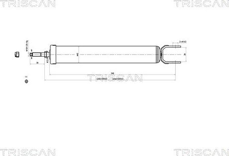 Triscan 8705 43202 - Shock Absorber autospares.lv