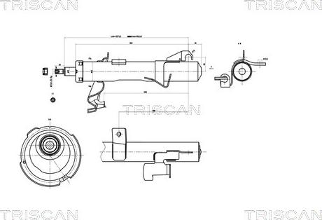 Triscan 8705 50102 - Shock Absorber autospares.lv