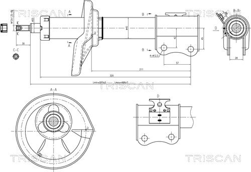 Triscan 8705 69101 - Shock Absorber autospares.lv