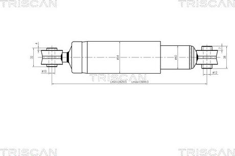 Triscan 8705 15201 - Shock Absorber autospares.lv