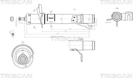 Triscan 8705 16109 - Shock Absorber autospares.lv