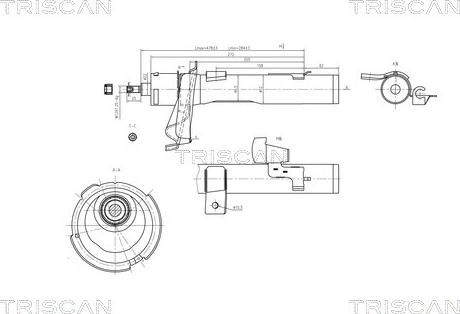 Triscan 8705 16105 - Shock Absorber autospares.lv
