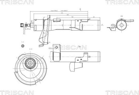 Triscan 8705 16106 - Shock Absorber autospares.lv