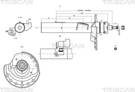 Triscan 8705 16108 - Shock Absorber autospares.lv