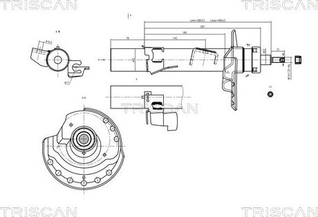 Triscan 8705 16103 - Shock Absorber autospares.lv