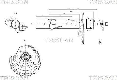 Triscan 8705 16107 - Shock Absorber autospares.lv