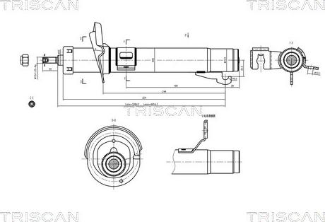 Triscan 8705 16110 - Shock Absorber autospares.lv