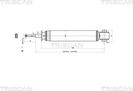 Triscan 8705 16201 - Shock Absorber autospares.lv