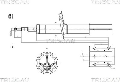 Triscan 8705 10102 - Shock Absorber autospares.lv