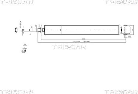 Triscan 8705 10204 - Shock Absorber autospares.lv