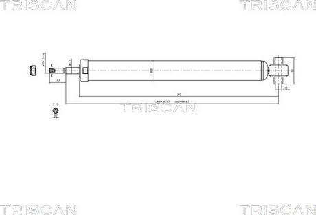 Triscan 8705 10201 - Shock Absorber autospares.lv