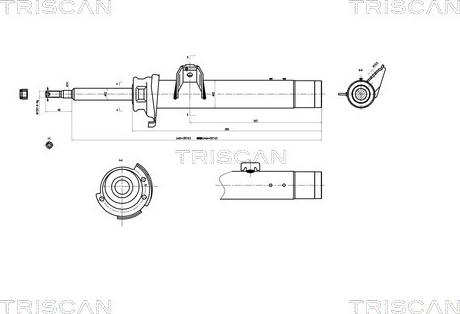 Triscan 8705 11101 - Shock Absorber autospares.lv