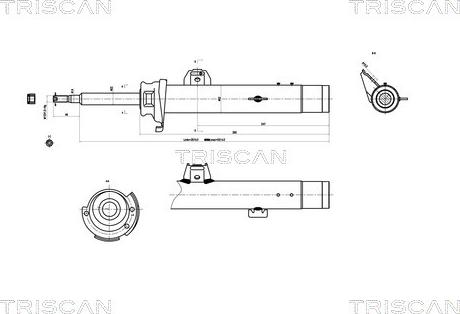 Triscan 8705 11102 - Shock Absorber autospares.lv