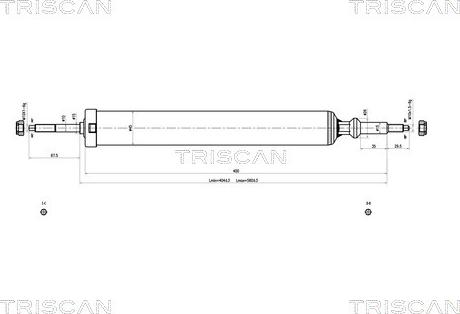 Triscan 8705 11201 - Shock Absorber autospares.lv