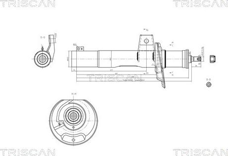 Triscan 8705 29106 - Shock Absorber autospares.lv