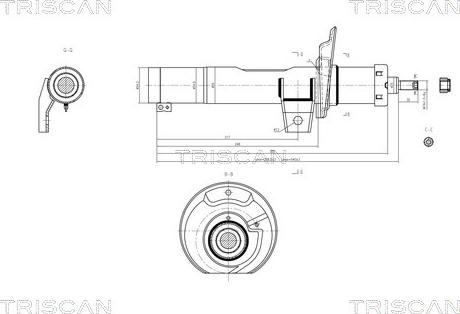 Triscan 8705 29101 - Shock Absorber autospares.lv