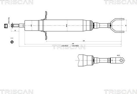 Triscan 8705 29108 - Shock Absorber autospares.lv