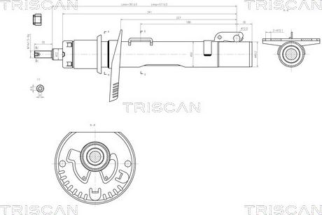 Triscan 8705 29102 - Shock Absorber autospares.lv