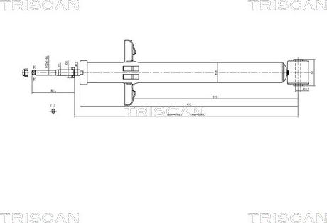 Triscan 8705 29209 - Shock Absorber autospares.lv