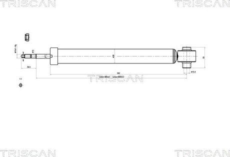 Triscan 8705 29205 - Shock Absorber autospares.lv